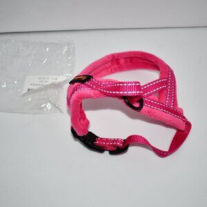 Didog Soft Flannel Padded Dog Vest Harness,Escape Proof IN Hot Pink Size XXS NWT